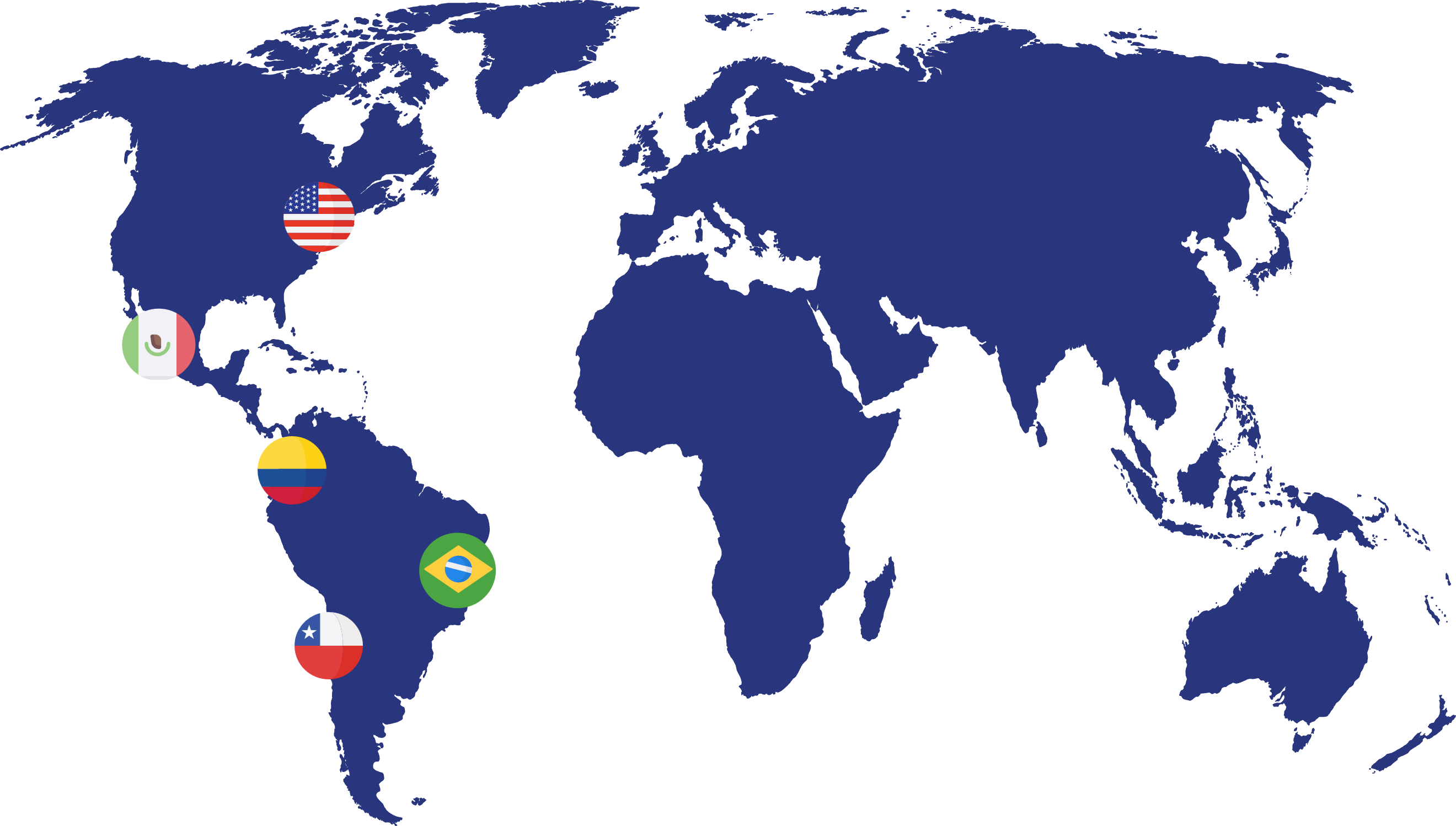 Mapa de atuação da Xcelera IA